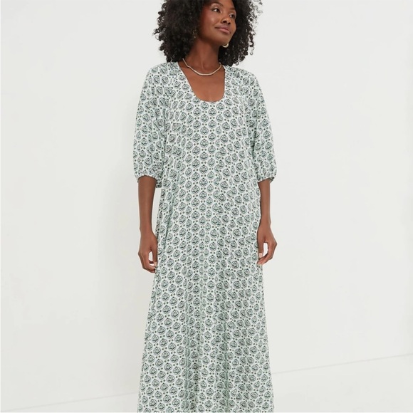 green summer dress mini BRYANA PUFF SLEEVE FLORAL DRESS-GREEN FLORAL XS